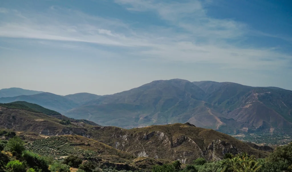Vue sur les Alpujarras à proximité de Grenade